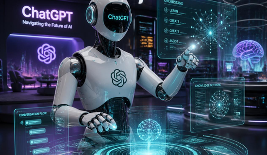 A visual guide explaining how to use ChatGPT, enter prompts, and get useful answers from the AI chatbot.