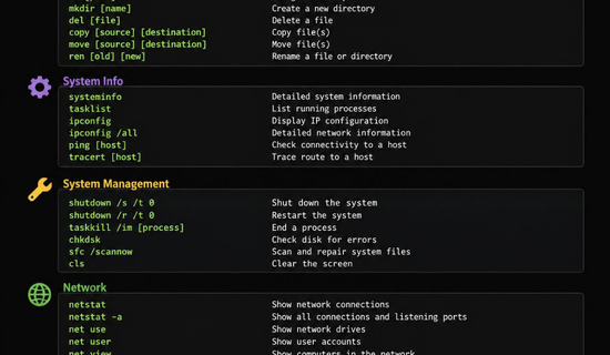 Command Prompt prompts for Windows users