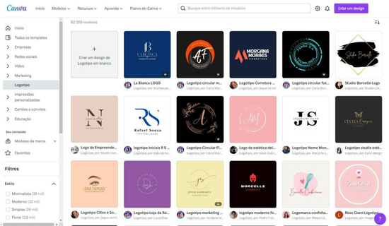 AI logo generator creating professional logos for businesses and brands