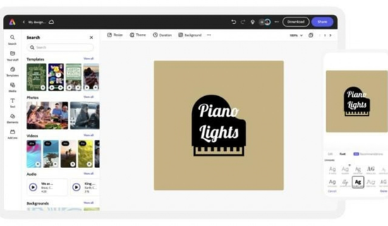 AI logo generator creating professional logos for businesses and brands